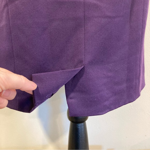 Pendleton 100% Virgin Wool Sleeveless Sheath Dress Purple Sz 8 Made in USA 2000s - Picture 9 of 16